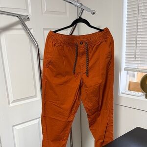 Eddie Bauer Men's Orange Joggers